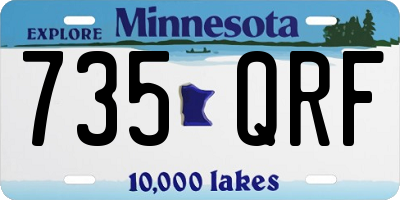 MN license plate 735QRF