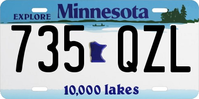 MN license plate 735QZL