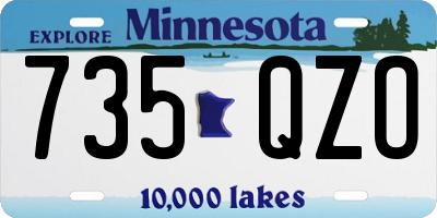 MN license plate 735QZO