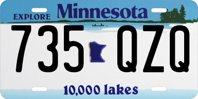 MN license plate 735QZQ