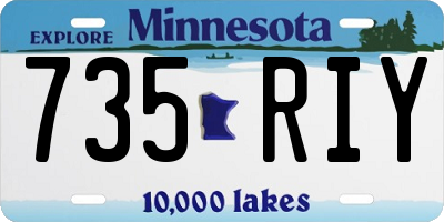MN license plate 735RIY