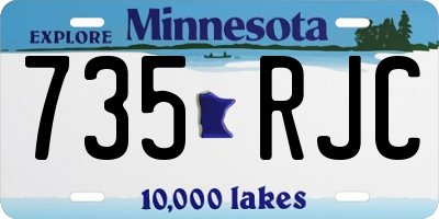 MN license plate 735RJC