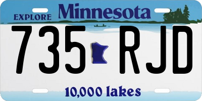 MN license plate 735RJD