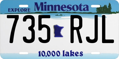 MN license plate 735RJL