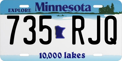 MN license plate 735RJQ
