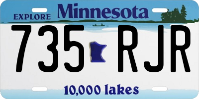 MN license plate 735RJR