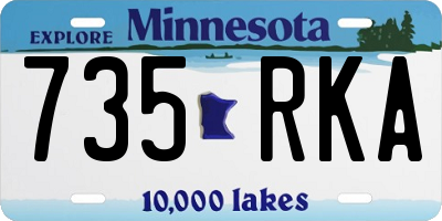 MN license plate 735RKA