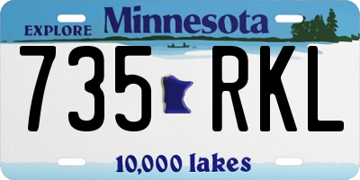 MN license plate 735RKL