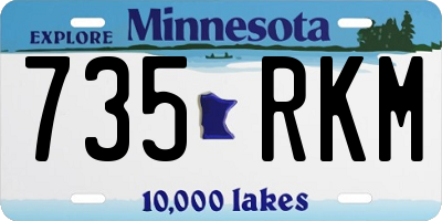 MN license plate 735RKM