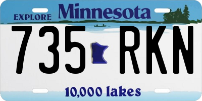 MN license plate 735RKN