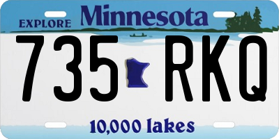 MN license plate 735RKQ