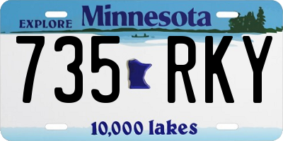MN license plate 735RKY