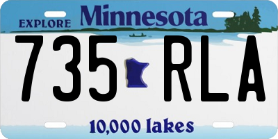 MN license plate 735RLA