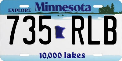 MN license plate 735RLB