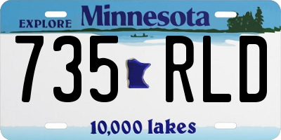 MN license plate 735RLD