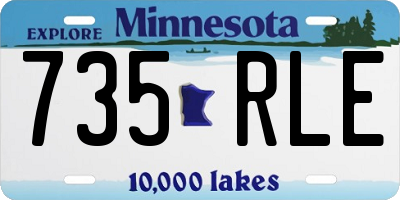 MN license plate 735RLE