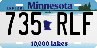 MN license plate 735RLF
