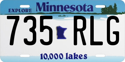 MN license plate 735RLG