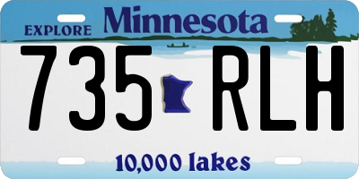 MN license plate 735RLH