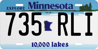 MN license plate 735RLI