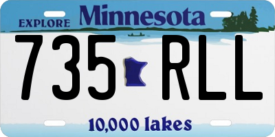 MN license plate 735RLL