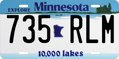 MN license plate 735RLM