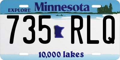 MN license plate 735RLQ