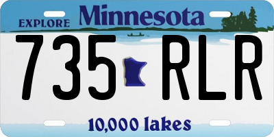 MN license plate 735RLR
