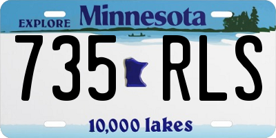 MN license plate 735RLS