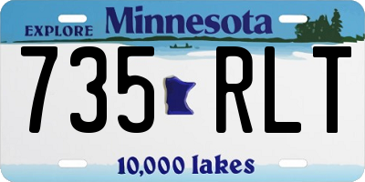 MN license plate 735RLT