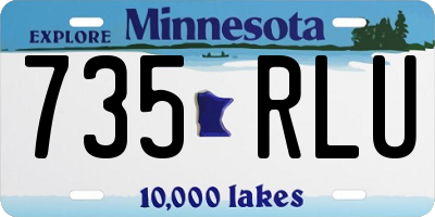 MN license plate 735RLU