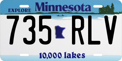 MN license plate 735RLV
