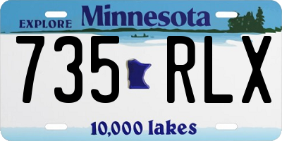 MN license plate 735RLX