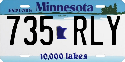 MN license plate 735RLY