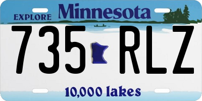 MN license plate 735RLZ