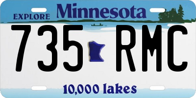 MN license plate 735RMC