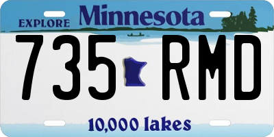 MN license plate 735RMD