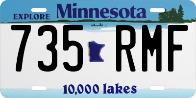 MN license plate 735RMF