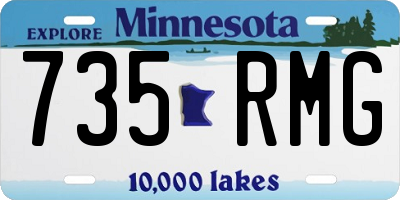 MN license plate 735RMG