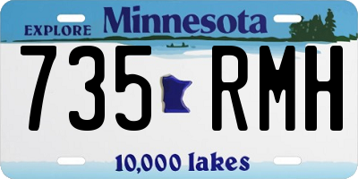 MN license plate 735RMH