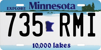 MN license plate 735RMI