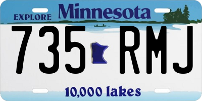 MN license plate 735RMJ