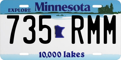 MN license plate 735RMM