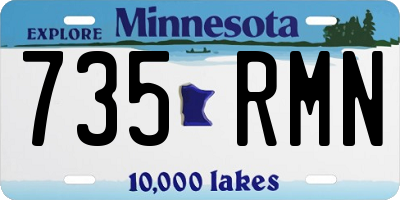 MN license plate 735RMN