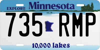 MN license plate 735RMP