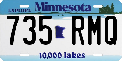 MN license plate 735RMQ