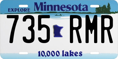 MN license plate 735RMR