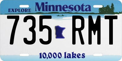 MN license plate 735RMT