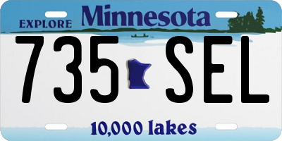 MN license plate 735SEL