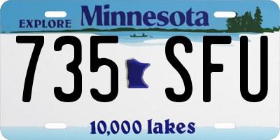 MN license plate 735SFU